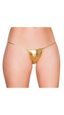 Gold Metallic Low Rise String Back Bottom