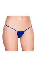 Royal Blue Metallic Low Rise String Back Bottom