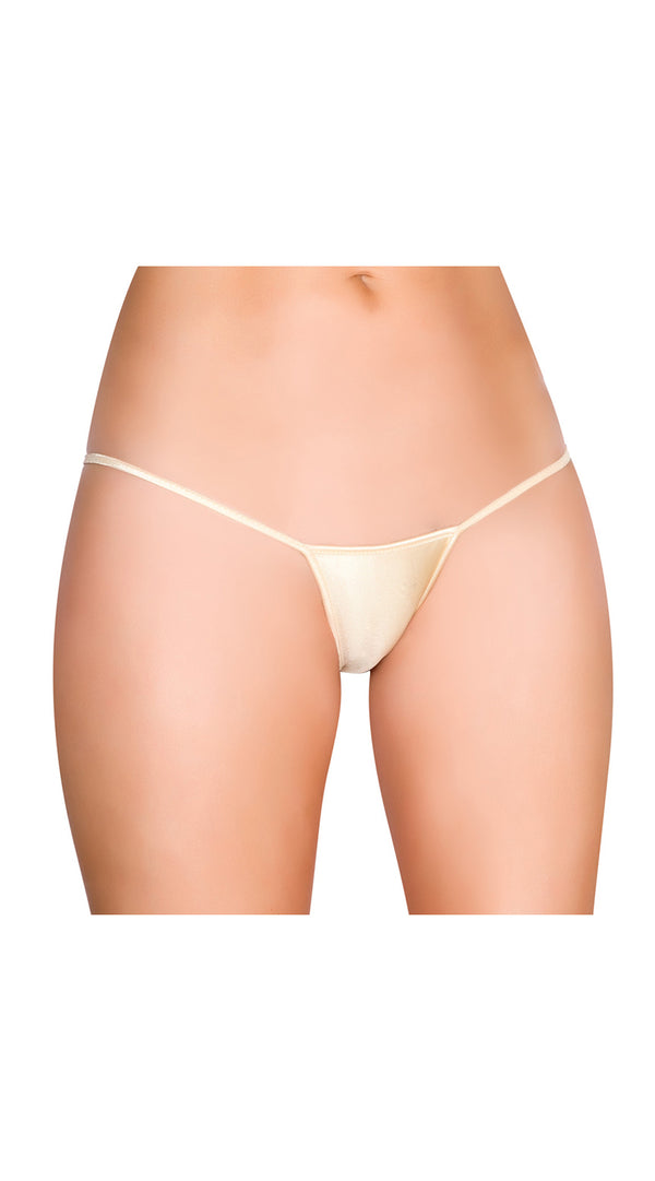 Nude Low Rise String Back Bottom