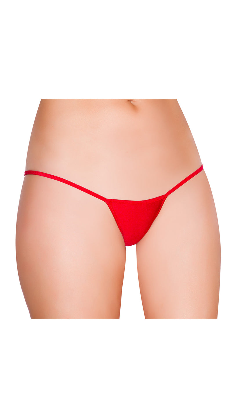 Red Low Rise String Back Bottom