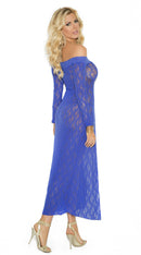 Two Piece Long Sleeve Lace Gown and G-String