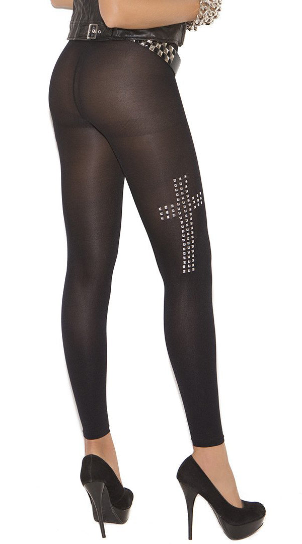 Leggings With Silver Studs