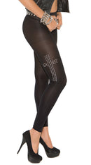 Leggings With Silver Studs