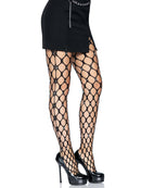 Rhinestone Jumbo Net Tights with Hand-Laid Gems