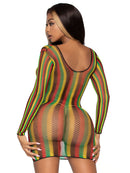 Rasta Net Mini Dress