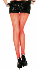 Back Seam Fishnet Pantyhose - ElegantStripper