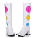 3 Inch Heel Knee High Boot Dotty Style - ElegantStripper