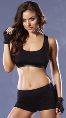 Strike Corsetry Back Microfiber Sports Bra