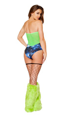 Alien Romper with Sheer Detail