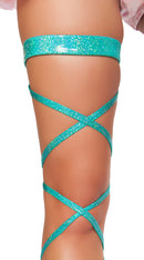 Shimmer Leg Strap with Attached Garter