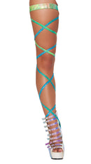 Shimmer Leg Strap with Attached Garter