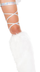 Space Silver Leg Strap with Attached Garter