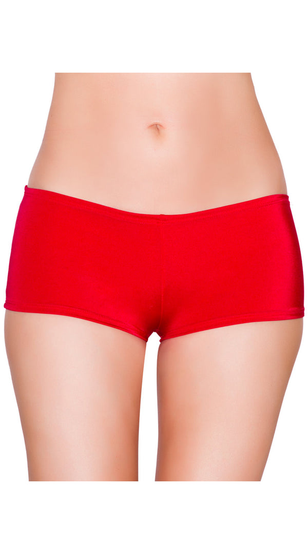 Red Low Cut Full Covered Shorts