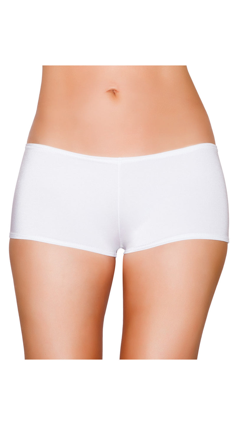 White Low Cut Full Covered Shorts