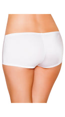 White Low Cut Full Covered Shorts