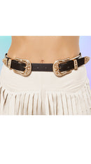 Adjustable Double Buckle Belt