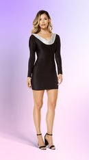 Bodycon Mini Dress with Open Back Design
