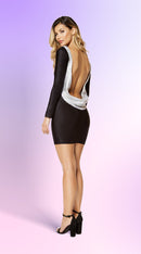 Bodycon Mini Dress with Open Back Design