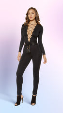 Strappy Lace-up Jumpsuit