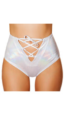 Lace-Up High Waisted Shorts