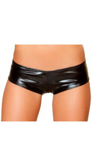 Metallic Pucker Back Mini Short