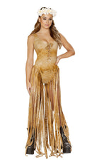 Bodysuit with Long Fringe