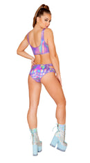 Cutout Bodysuit with Laceup Detail