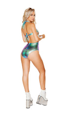 One Piece Two-Tone Sequin Romper