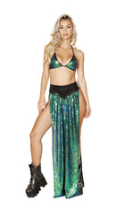 One Piece Sequin Triangle Top