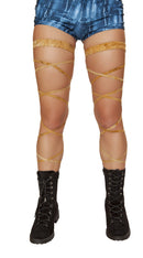 Suede Leg Strap with Attached Garter