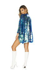 One Piece Iridescent Sequin Robe