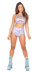 One Piece Keyhole Cropped Top