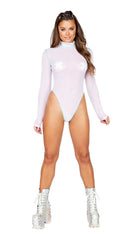 Long Sleeved Sheer Romper