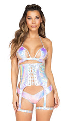 One Piece Two-Tone Snake Shorts