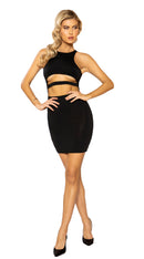 Underboob Cutout Mini Bodycon Dress