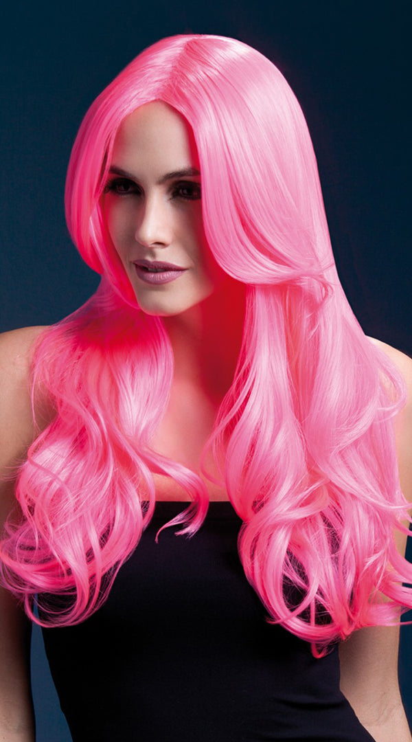 Khloe Wig Neon Pink