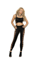 Opaque Cami and Leggings With Cut Out Detailing