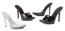 5 Inch Heel Clear Mule Vanity Model - ElegantStripper
