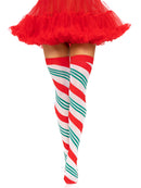Holiday Ribbon Thigh High