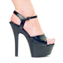 6 Inch Heel Leather Sandal - ElegantStripper