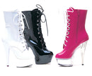 6 Inch Heel Pointed Stiletto Ankle Boot with Inner Zipper - ElegantStripper