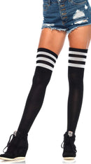 Athletic Ribbed Thigh Highs - ElegantStripper