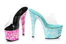 7 Inch Heel Web Design Mule - ElegantStripper
