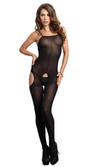 Opaque Suspender Bodystocking