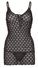 Two Piece Lace Mini Dress and G-String