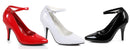 4 Inch Heel  Inch HeelB Inch Heel Width Pump with Ankle Strap - ElegantStripper