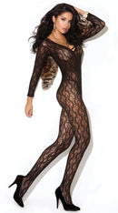 Long Sleeve Lace Bodystocking