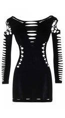 Seamless Shredded Mini Dress