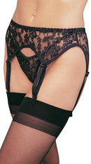Two Piece Lace Garterbelt and Thong