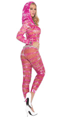 Bodystocking with Hood and Deep V - ElegantStripper